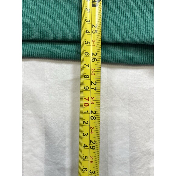 VTG LL Bean Collared Pullover Windbreaker Jacket Size Medium Green 1/2 Button - Picture 8 of 9